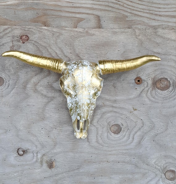 Faux Taxidermy Bull Skull Wall Decor Cow Art