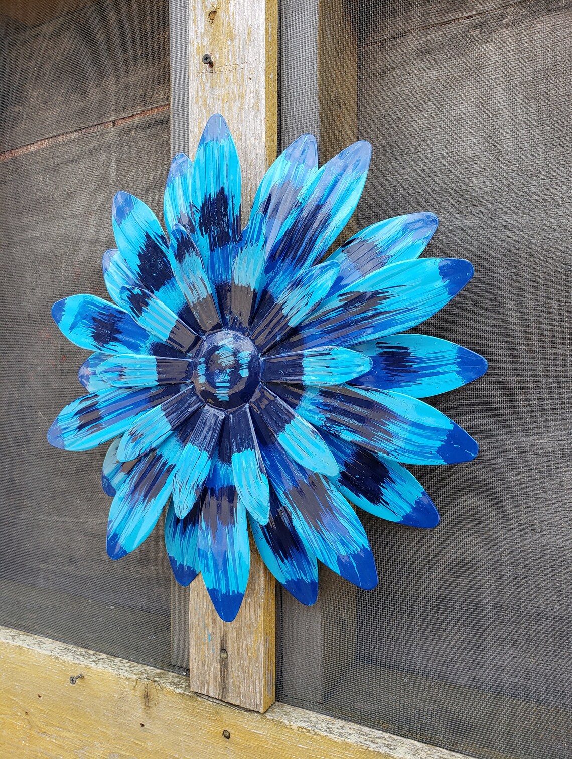 Large Metal Flower Wall Art/ Flower Wall Decor/ Garden Fence Etsy