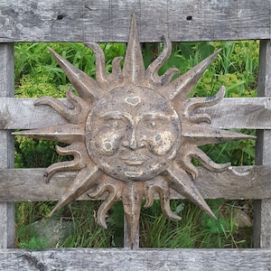Metal Garden Decor Metal Sun Wall Art Indoor Outdoor Wall Art Metal Sun Decor Garden Tribal Mask wall Decor Wall Hanging Wall Decor