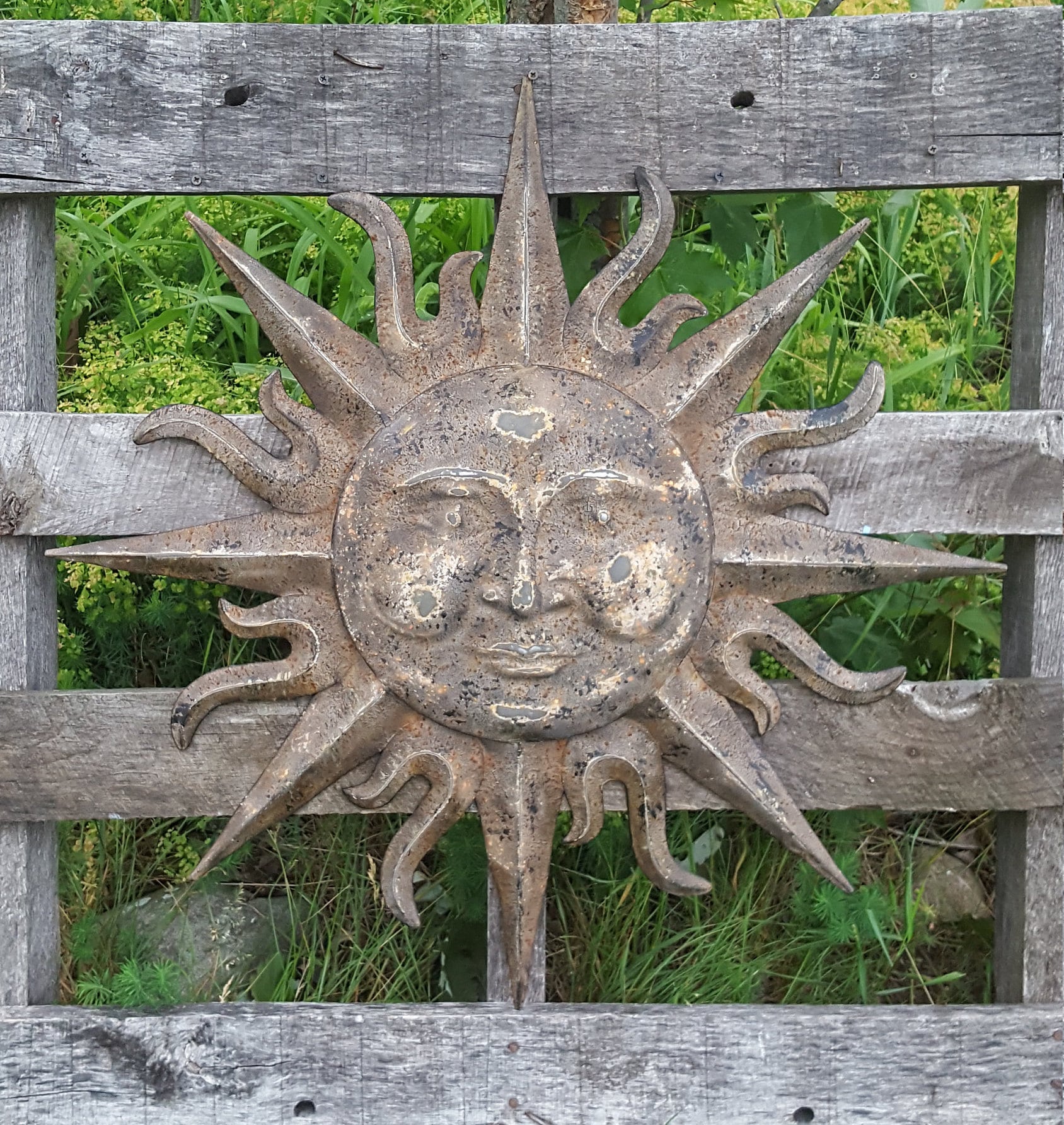 Metal Garden Decor Metal Sun Wall Art Indoor Outdoor Wall Art - Etsy UK