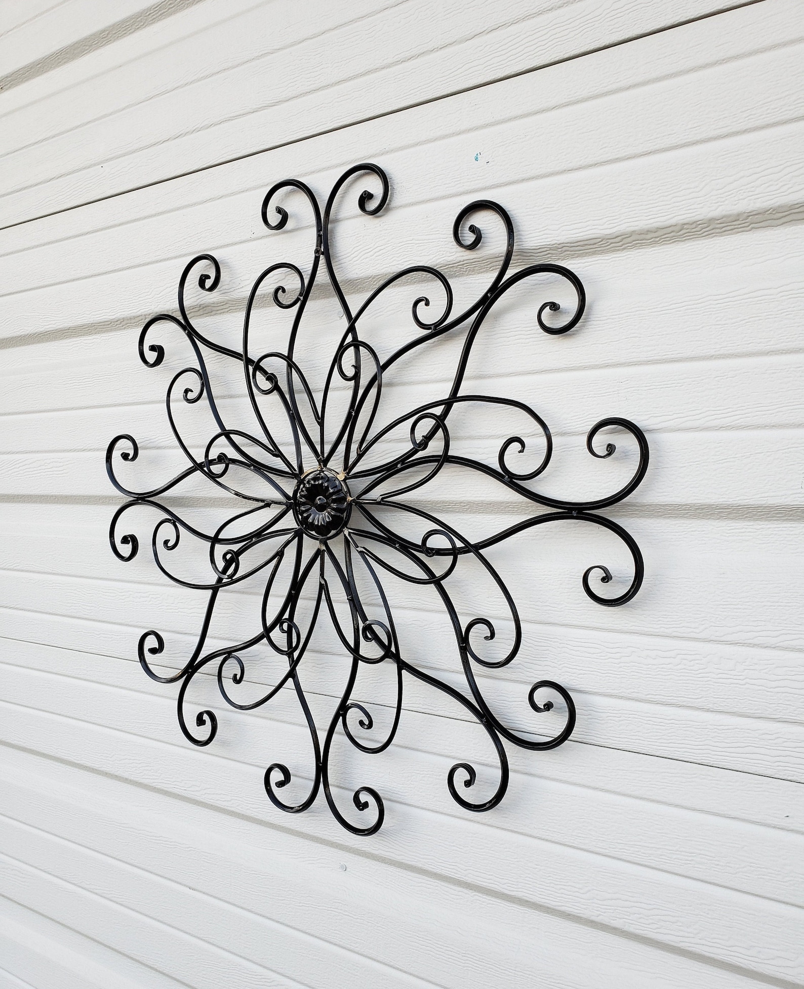 Large Metal Wall Art Black Wall Art Black Wall Decor Metal Etsy