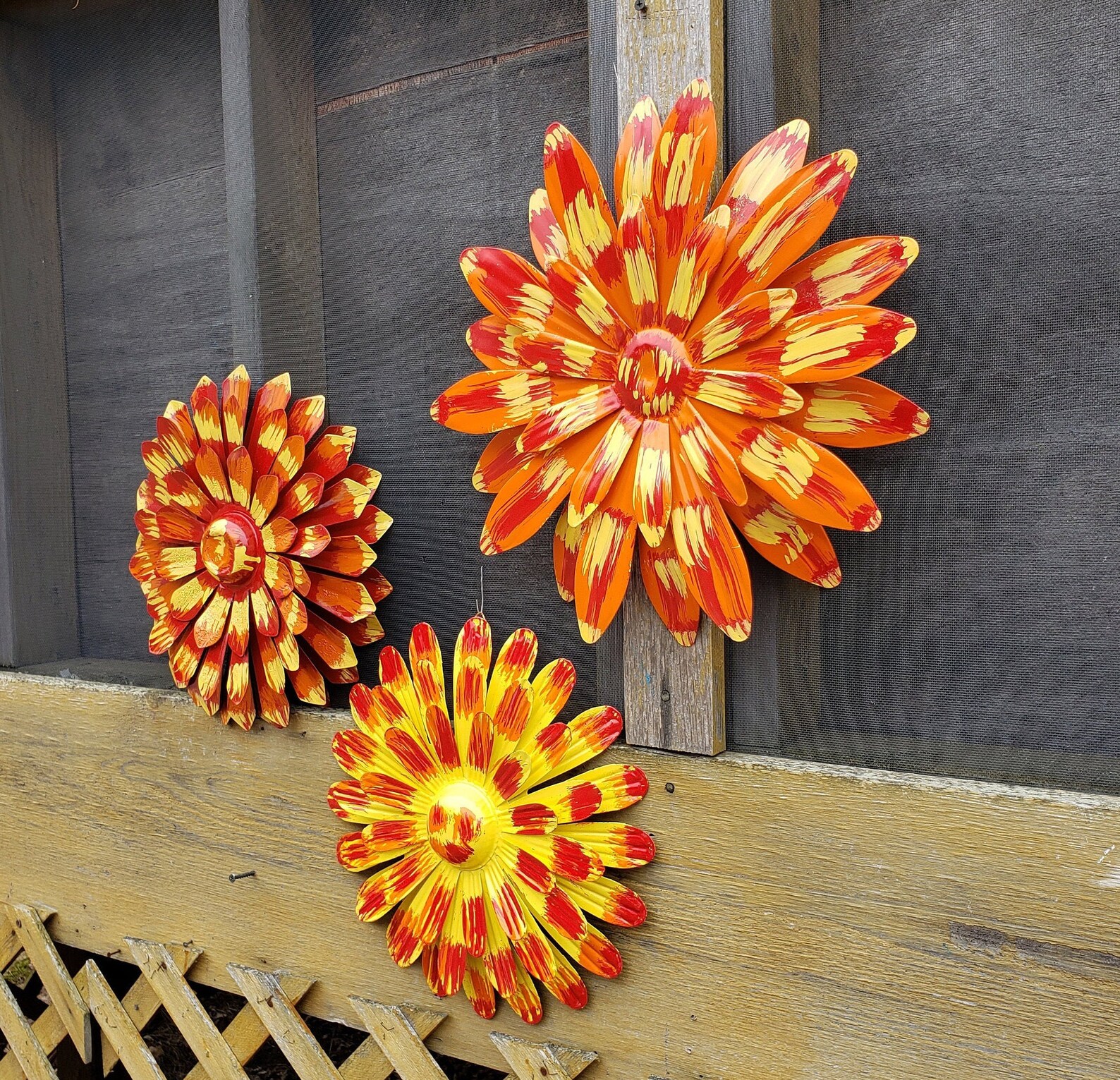 Metal Flower/ Metal Garden Flowers/ Metal Flowers Yard/ Etsy