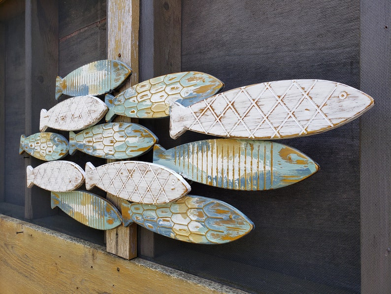 Fish Wall Decor/ Coastal Decor/ Metal Fish Decor/ Beach Etsy