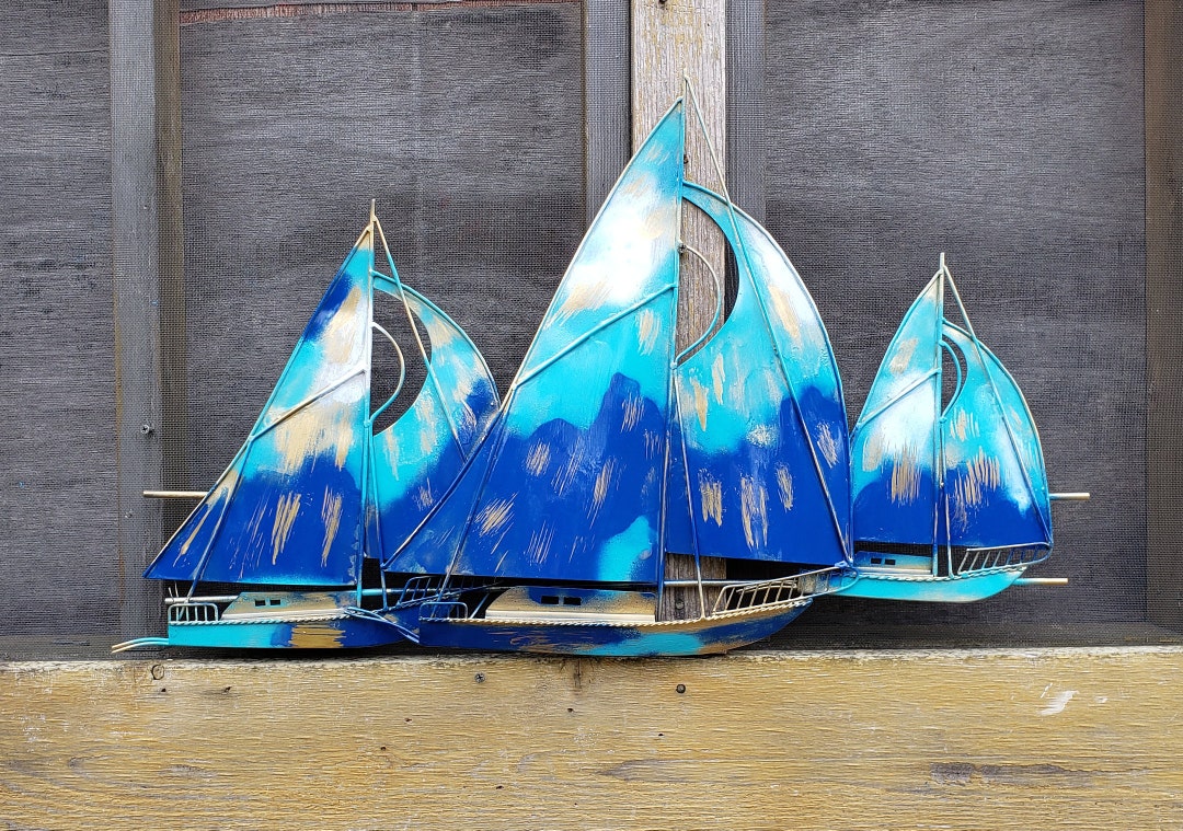 Ship Wall Decor / Sailboat Wall Decor/ Coastal Decor / Sailboat Wall