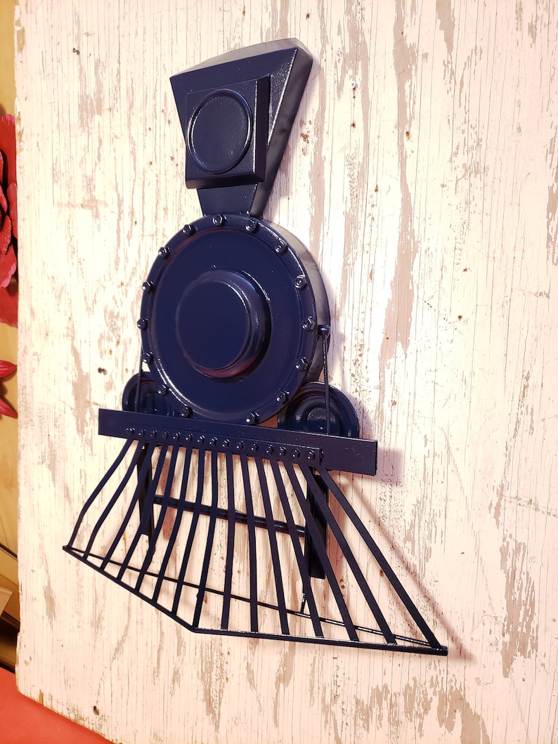 Large Train Wall Decor Metal Train Nursery Bedroom Wall Decor Etsy