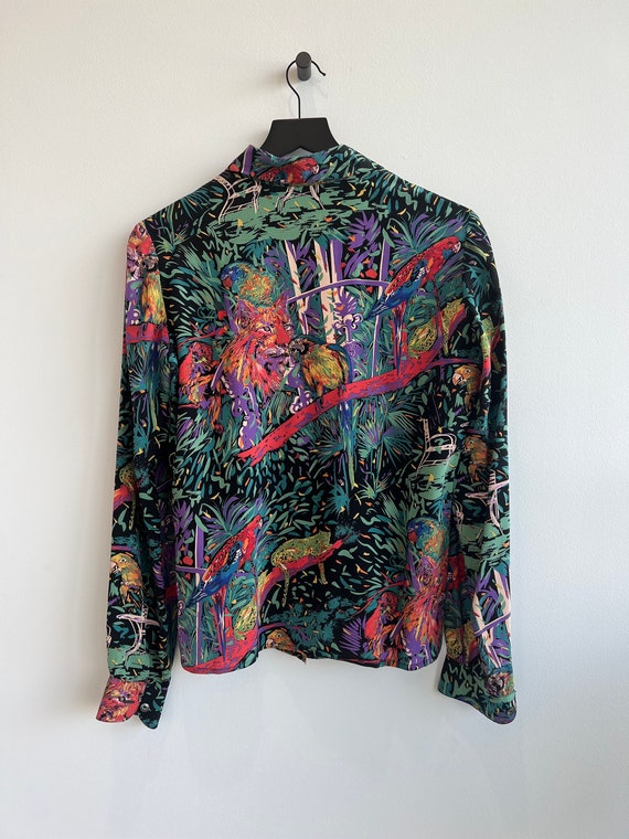 Vintage Alan Austin Beverly Hills Silk Blouse - image 2