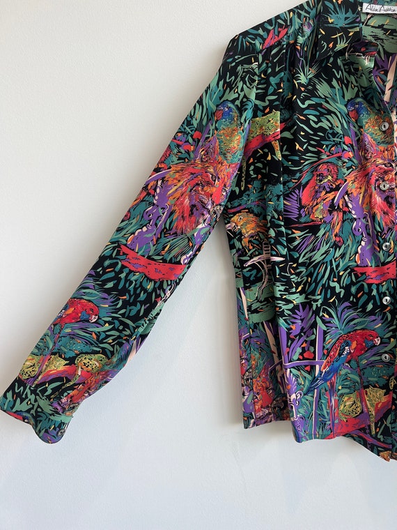 Vintage Alan Austin Beverly Hills Silk Blouse - image 4