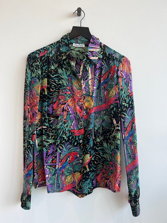 Vintage Alan Austin Beverly Hills Silk Blouse - image 1