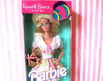 Easter Barbie, Barbie Russell Stover Candies by Mattel 1995 NRFB