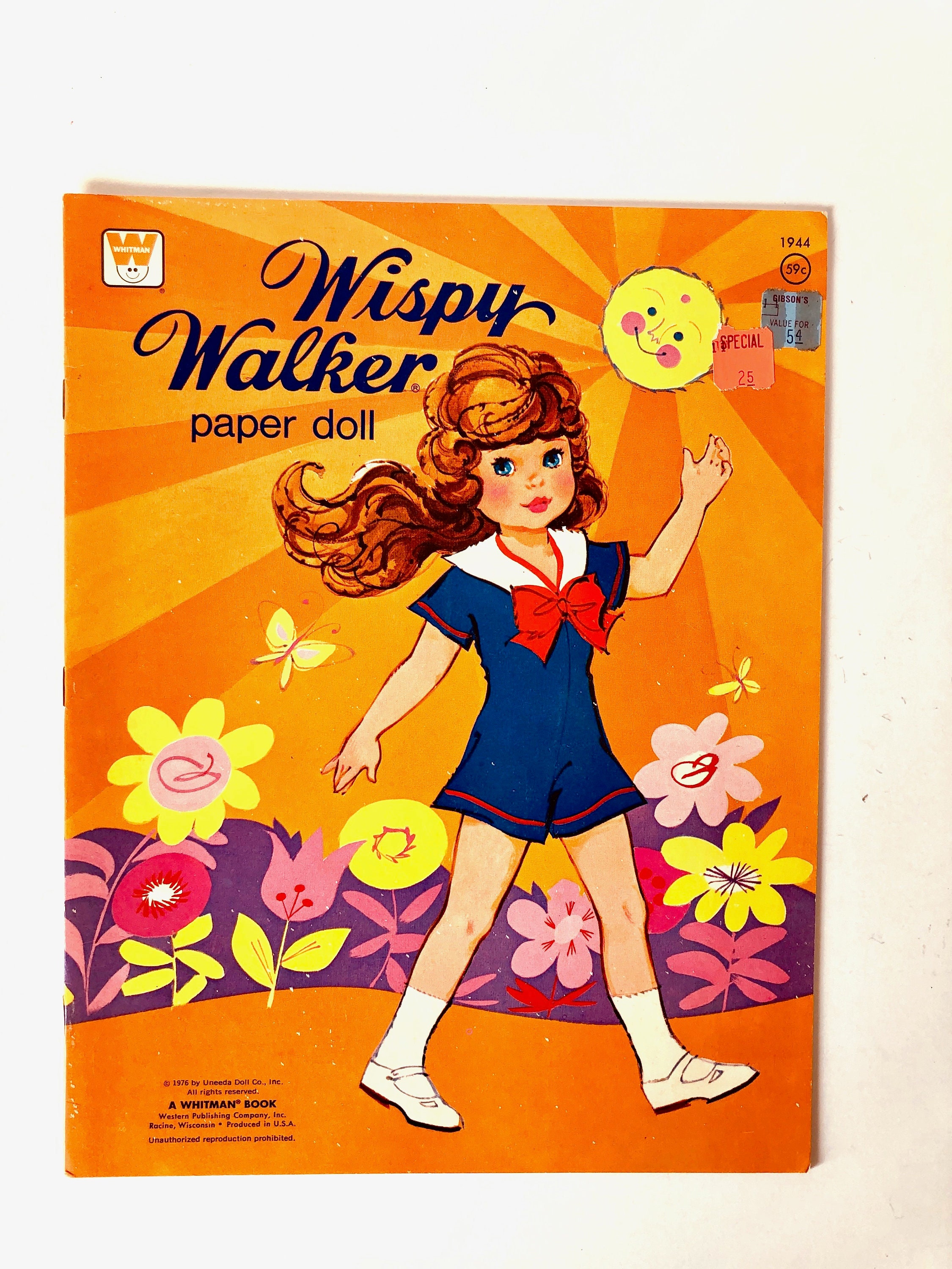 vintage wispy walker doll