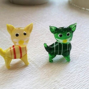Feng Shui Cat Figurine, Figurine Glass Cat, Glass Animal Sculpture, Glass Figurine, Glass Animals, Glass Figurines, Glass Figures Cat