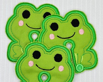 Cute Frog G-Tube Pad/Medical Pad/G-Tube Covers/G-Tube Pad for baby/Tubie Pad/Feeding Tube Pads/Buttons Feeding Tube/Embroidered G-Tube Pads