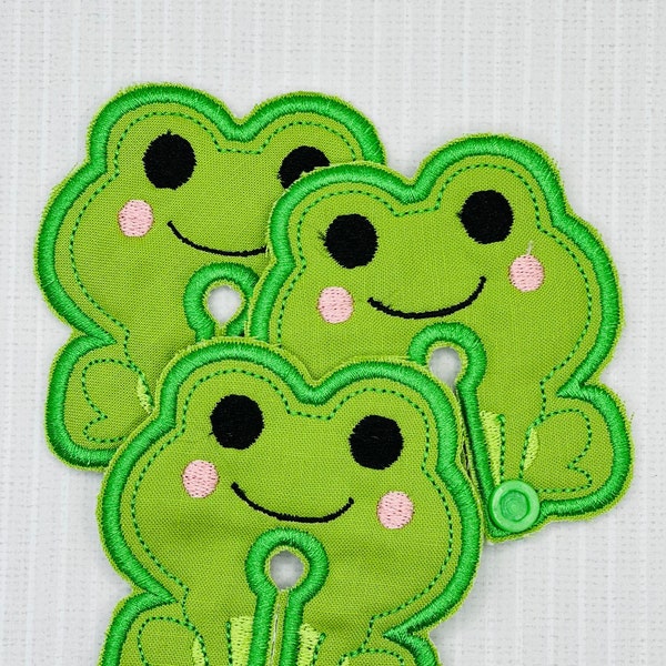 Cute Frog G-Tube Pad/Medical Pad/G-Tube Covers/G-Tube Pad for baby/Tubie Pad/Feeding Tube Pads/Buttons Feeding Tube/Embroidered G-Tube Pads