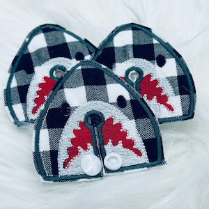 Shark G-Tube Pad/Medical Pad/G-Tube Covers/G-Tube Pad for baby/Tubie Pad/Feeding Tube Pads/Buttons Feeding Tube/Embroidered G-Tube Pads