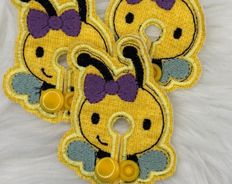 Cute Bee G-Tube Pad/Medical Pad/G-Tube Covers/G-Tube Pad for baby/Tubie Pad/Feeding Tube Pads/Buttons Feeding Tube/Embroidered G-Tube Pads