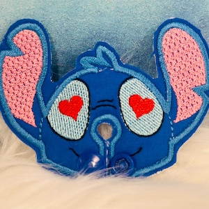 Blue Alien G-Tube Pad/Medical Pad/G-Tube Covers/G-Tube Pad/Tubie Pad/Feeding Tube Pads/Buttons Feeding Tube/Embroidered G-Tube Pad