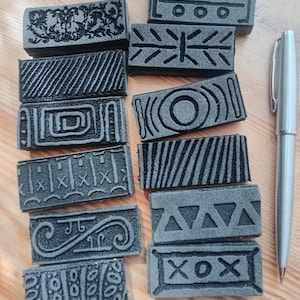 Multicultural Foam Stamp Kit, 12 Piece Papercraft Set  (2.2" x 1")