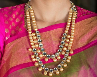 Simar Kundan And Pearls Necklace