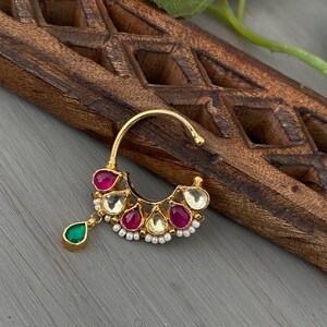 Kundan Nosepin/Gold Plated Nosepin