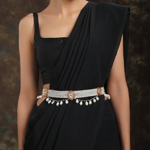 Geometric Waistband Meenakari Belt main image 0