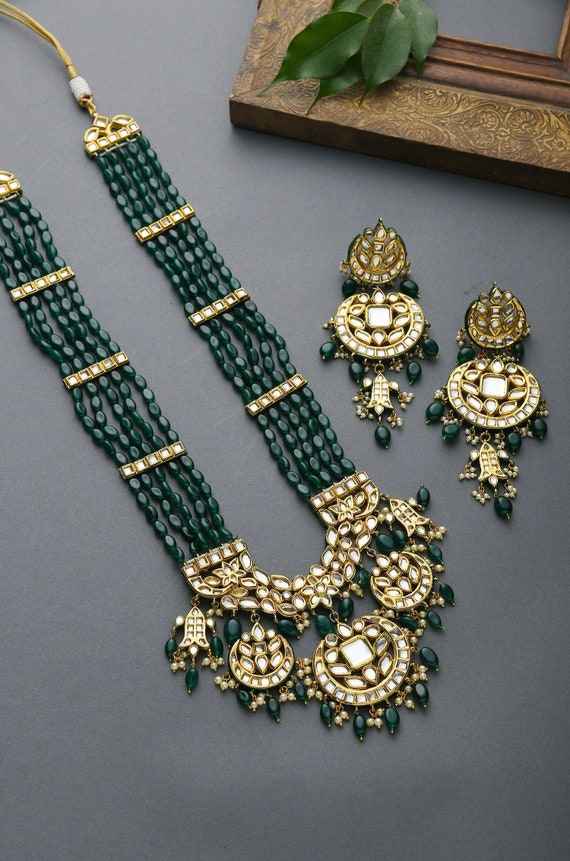 Kundan Haar and Earring Designs 1