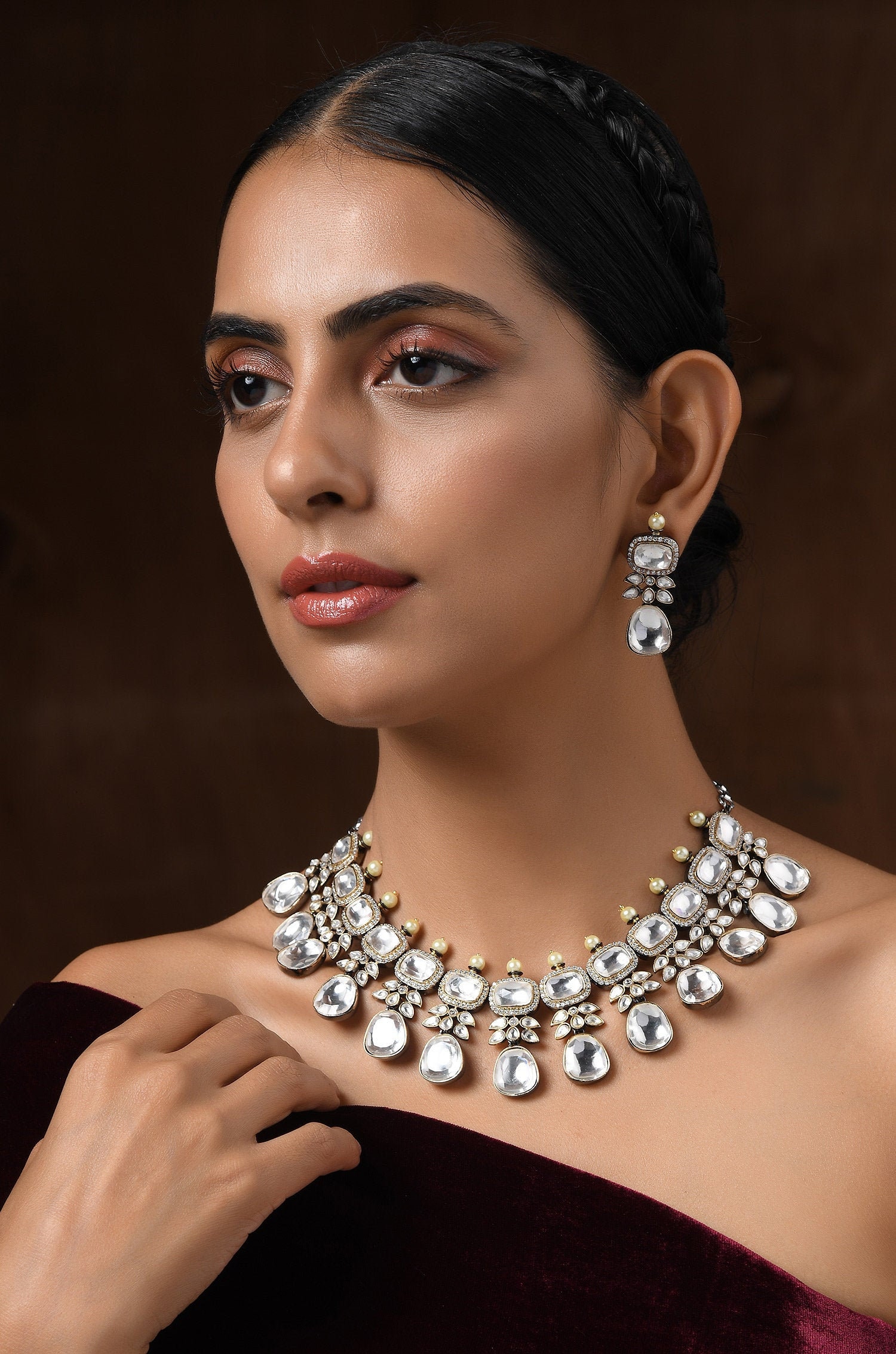 Victorian Necklace and Earrings Set main image 1