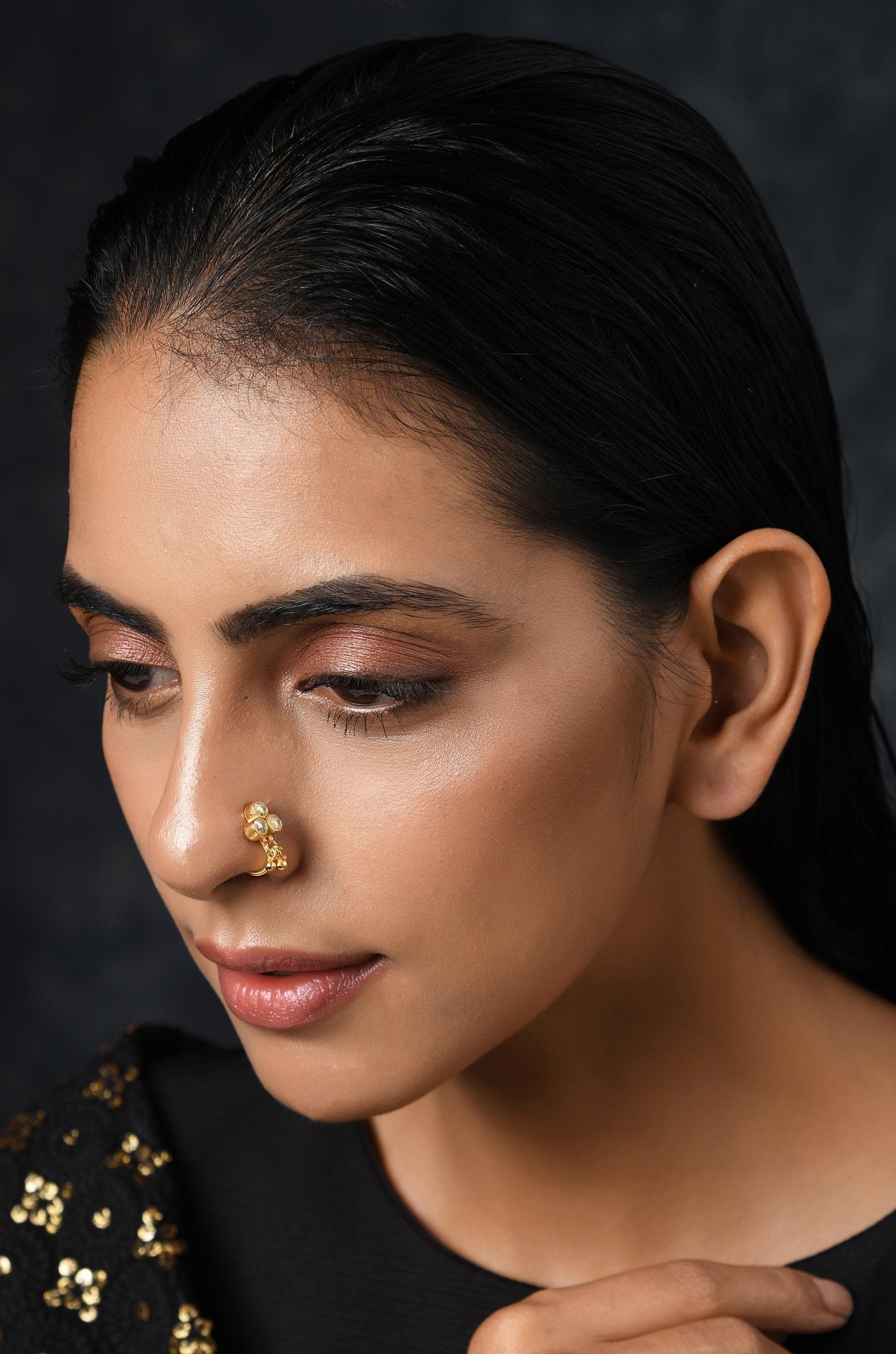 Buy Kundan Nose Pin/nose Pins/nose Rings/indian Jewellery Online in