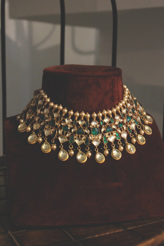 Kundan Polki Bridal Indian Choker 