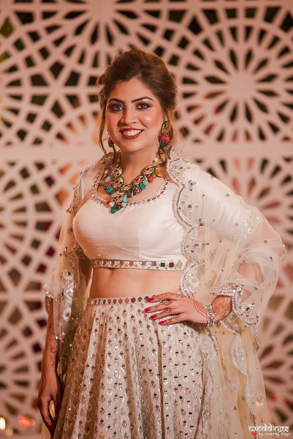 Multicolor kundan sale inspired necklace