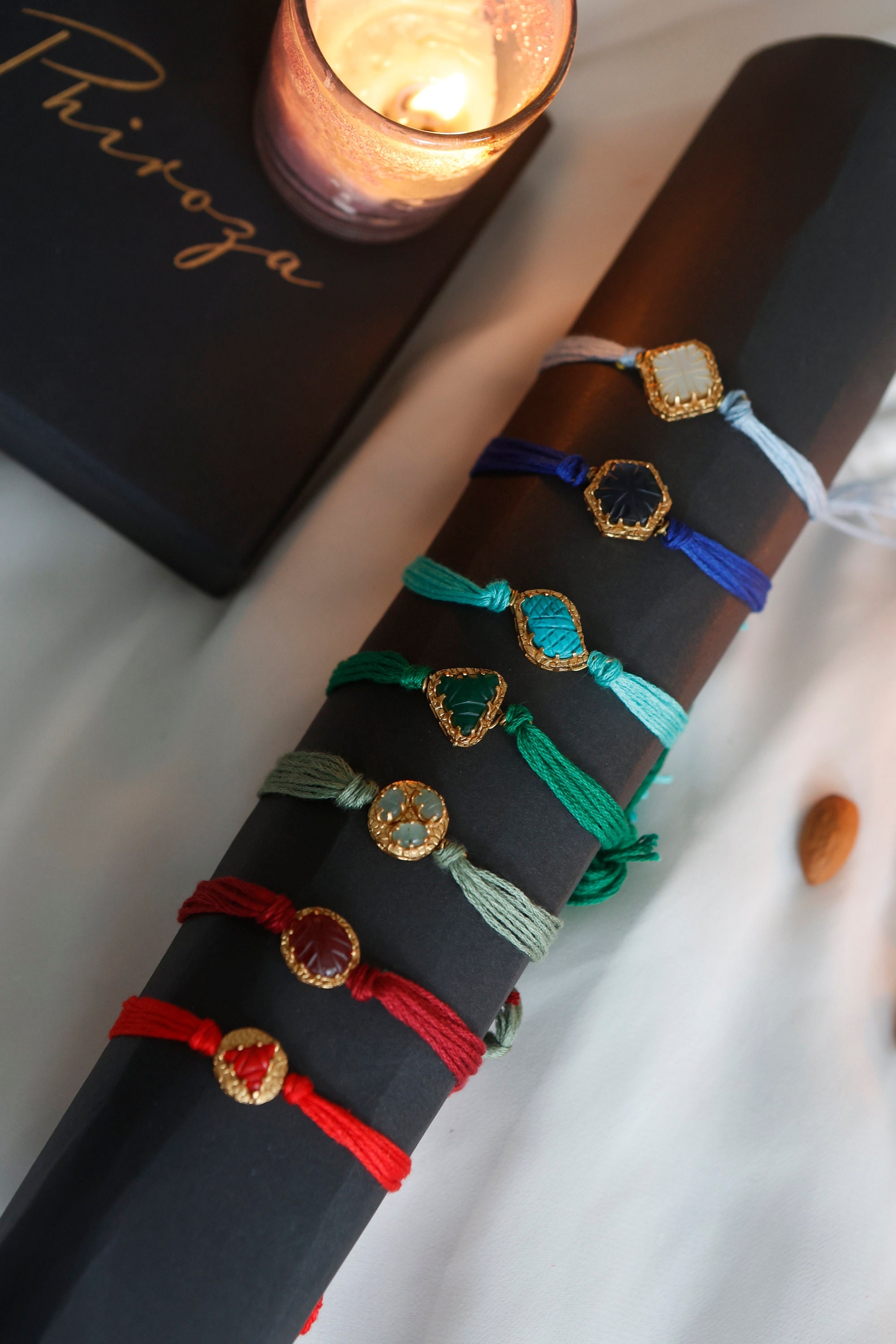 Handmade Designer Rakhi / Rakhi - Set of 7 / Handcrafted Rakhi for Brother / Rakhi Gifts for Brother / Rakhshabandhan Gifts for Brother