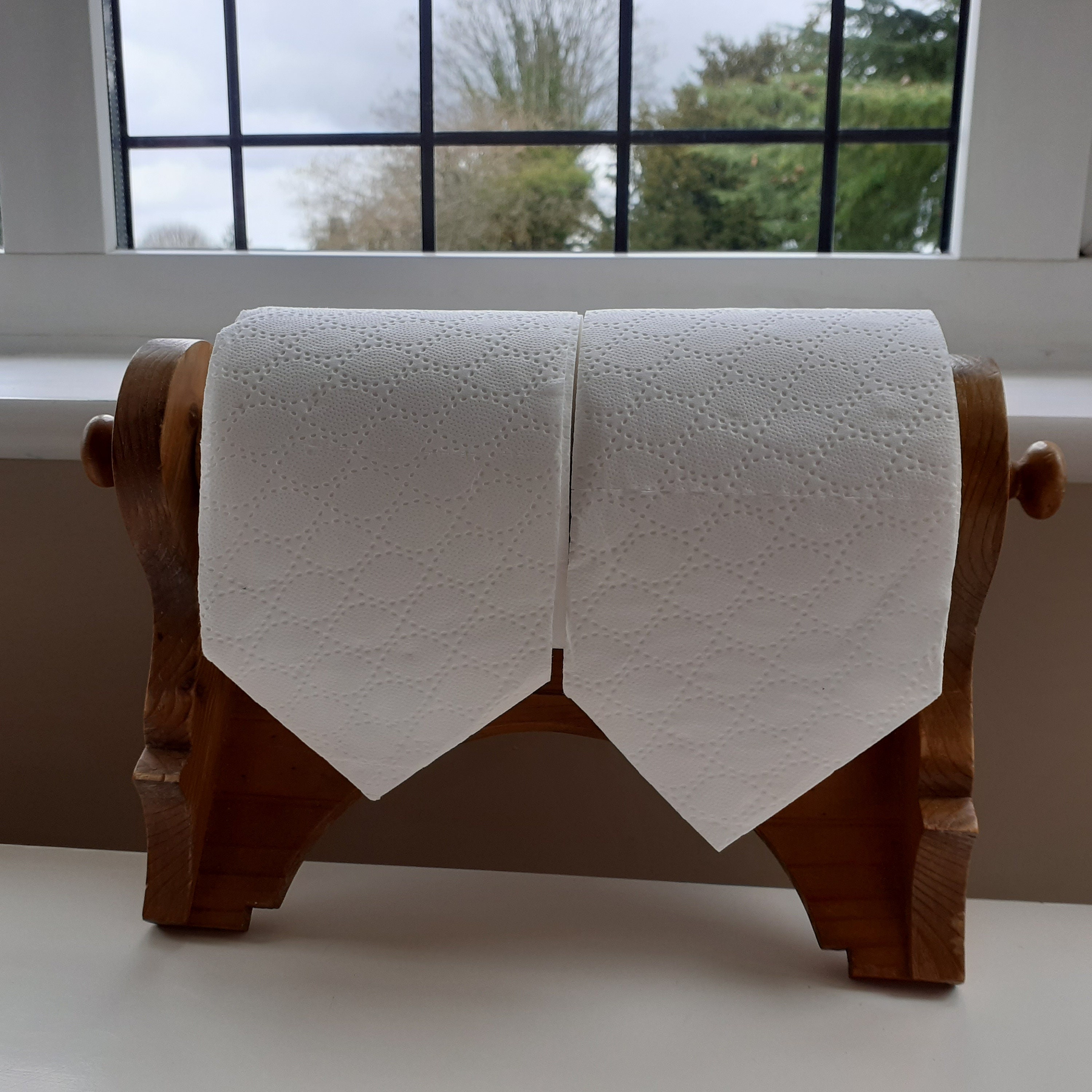 Vintage Kitchen Roll Holderwooden Kitchen Roll Holderwall Etsy UK