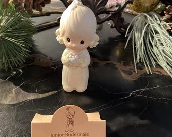 Vintage Retired 93 Enesco Precious Moments "Junior Bridesmaid" Porcelain Figurine E-2831