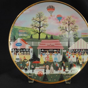 1992 American Folk Art Collector Plate - Spring Festival