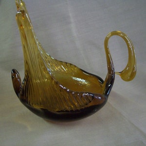 Rare Multicolor Glass Inc., San Antonia, Texas - Hand Blown Glass Swan