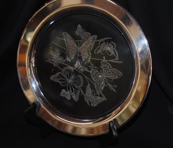 Plateau de Service Ovale Rune 60cm Bronze - Maison