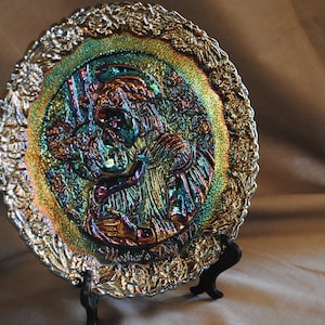 1979 Fenton Mother&#39;s Day Carnival Glass Plate
