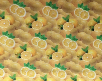 Fabric - Lemon Fruits - Yummy Food Collection - Digital Printing - Oeko Tex Standard 100