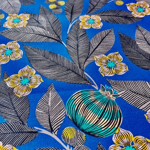 Upholstery Fabric - Fruits of Paradise - Sapphire Blue - Maison Thévenon - Neko Tex Standard 100