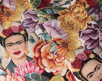 Stof - Frida Tropique - Jacquard / Gobelin - Veelkleurig