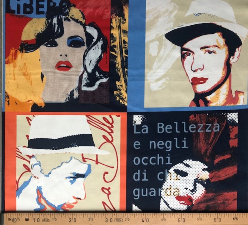 May include: A collage of four images featuring people wearing hats. The top left image is a woman with black hair and red lipstick. The top right image is a man with a white hat and a blue shirt. The bottom left image is a man with a white hat and a blue shirt. The bottom right image is a woman with red lipstick and a black and white background. The text "La Bellezza e negli occhi di c guar" is visible in the bottom right image.