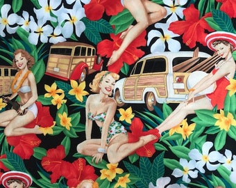 Tissu - Aloha Girls - Alexander Henry