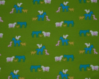 Jersey Fabric - The Farm and its Happy Animals - OEKO - TEX STANDARD 100