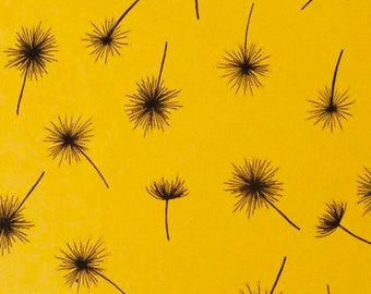 Fabric - Dandelion Sparkle Jogging - Yellow