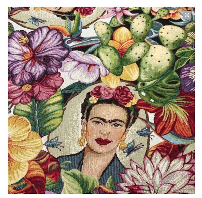 Tissu Frida Tropique Jacquard / Gobelin Multicolore image 2