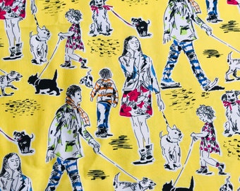 Fabric - Out For a Walk / Show Dogs - Michael Miller