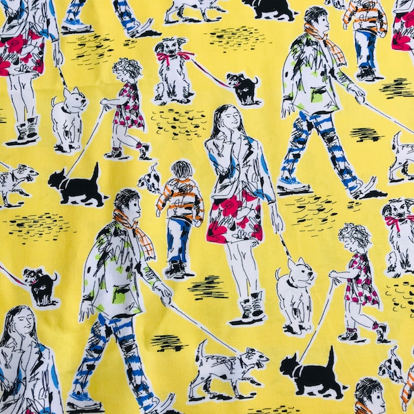 Tissu - Out For a Walk / Show Dogs - Michael Miller