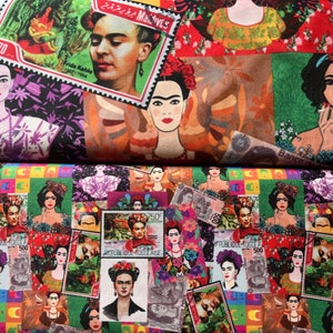 Fabric - Frida Patchwork - Large Patterns & Small Patterns - Polycotton - Multicolor