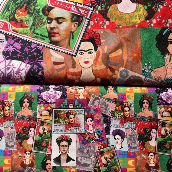 Tissu - Frida Patchwork -Grands Motifs & Petits Motifs - Polycoton - Multicolore