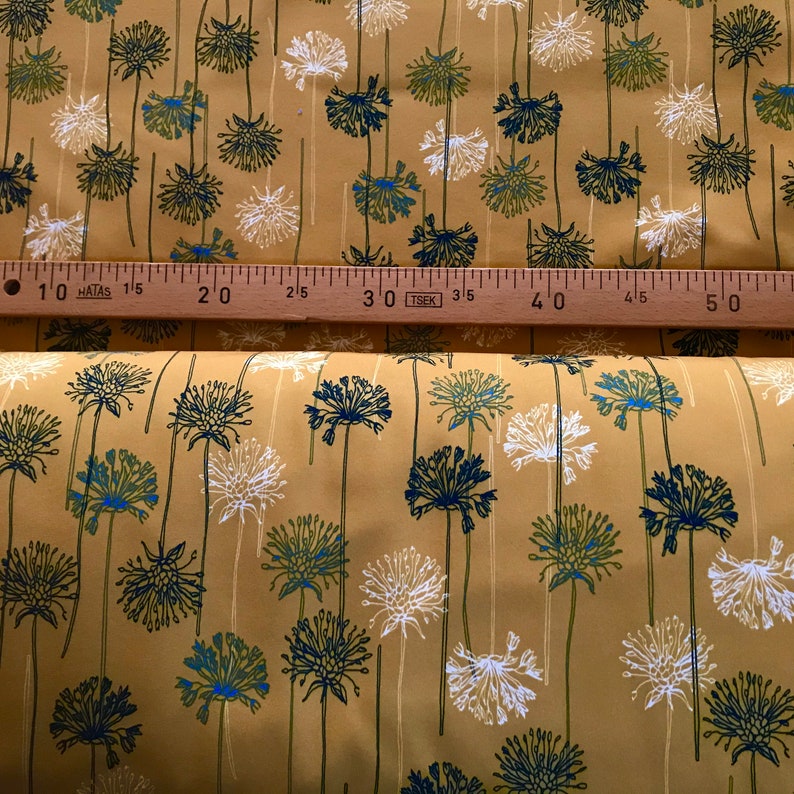 Softshell Fabric - Dandelion Flowers - Water-repellent - Oeko Tex Standard 100 image 3