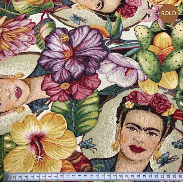 Tissu Frida Tropique Jacquard / Gobelin Multicolore image 5